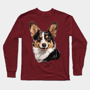 Corgi Portrait Long Sleeve T-Shirt